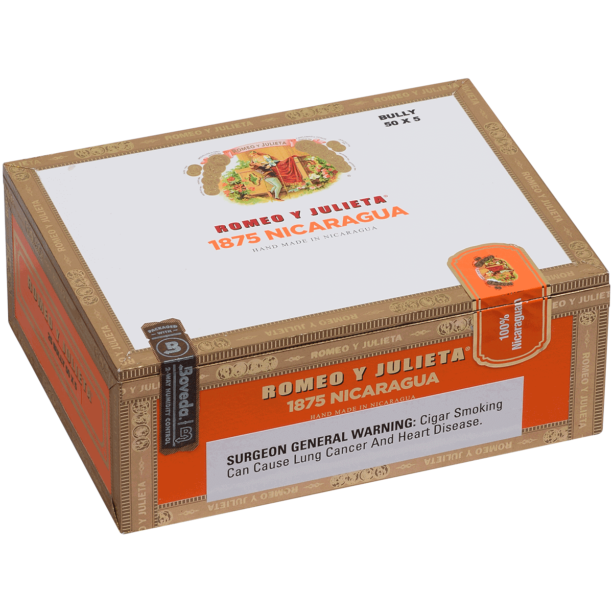 Romeo Y Julieta 1875 Nicaragua Bully 25 Ct. Box 5.00X50