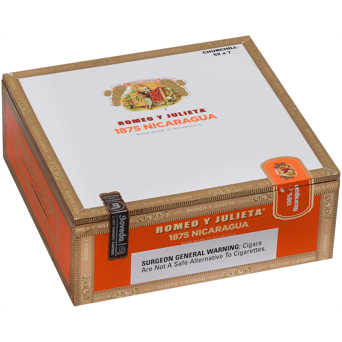Romeo Y Julieta 1875 Nicaragua Churchill 25 Ct. Box 7.00X52