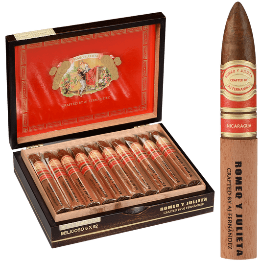 Romeo Y Julieta Crafted By Aj Fernandez Belicoso 20 Ct. Box 6.00X52