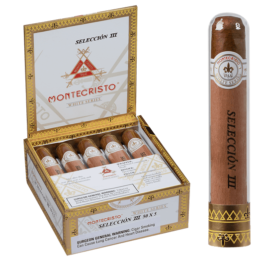 Montecristo Seleccion White Iii Tubes 10 Ct. Box 5.00X50