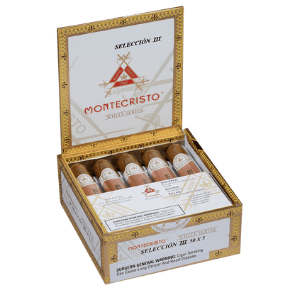 Montecristo Seleccion White Iii Tubes 10 Ct. Box 5.00X50