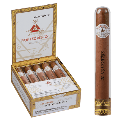Montecristo Seleccion White Ii Tubes 10 Ct. Box 6.00X50