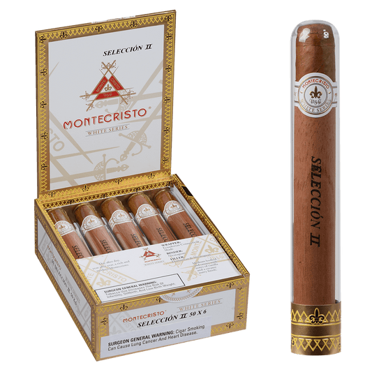 Montecristo Seleccion White Ii Tubes 10 Ct. Box 6.00X50