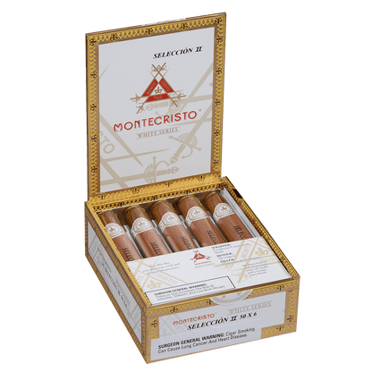 Montecristo Seleccion White Ii Tubes 10 Ct. Box 6.00X50
