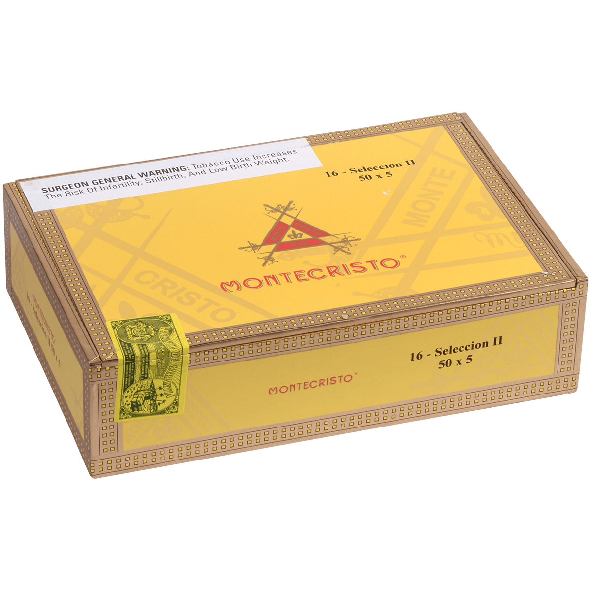 Montecristo Seleccion Ii Robusto Tubes 16 Ct. Box 5.00X50