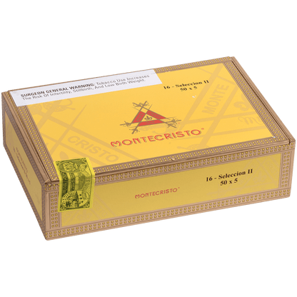 Montecristo Seleccion Ii Robusto Tubes 16 Ct. Box 5.00X50