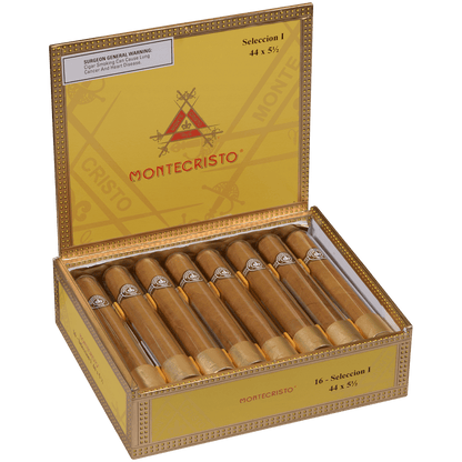 Montecristo Seleccion I Corona Tubes 16 Ct. Box 5.50X44.6