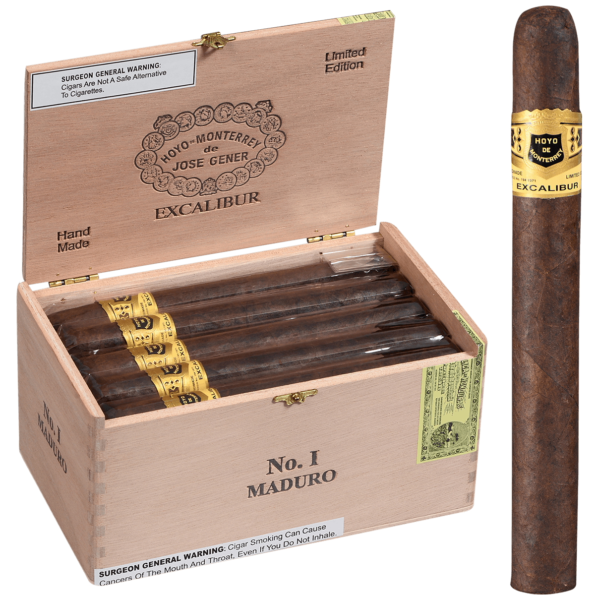 Hoyo Excalibur Maduro No. I 20 Ct. Box 7.25X54