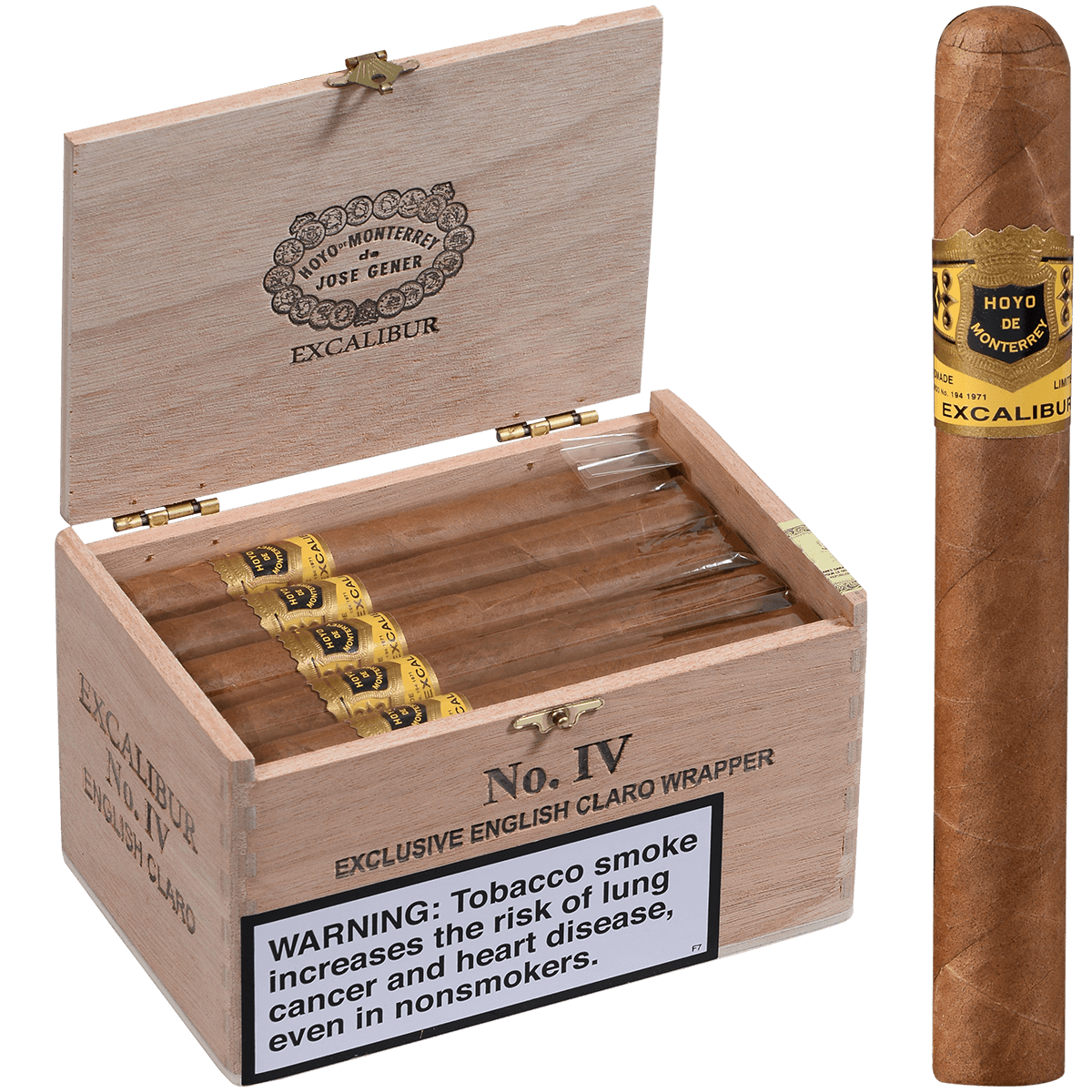 Hoyo Excalibur English Claro No. Ii 20 Ct. Box 6.5X47