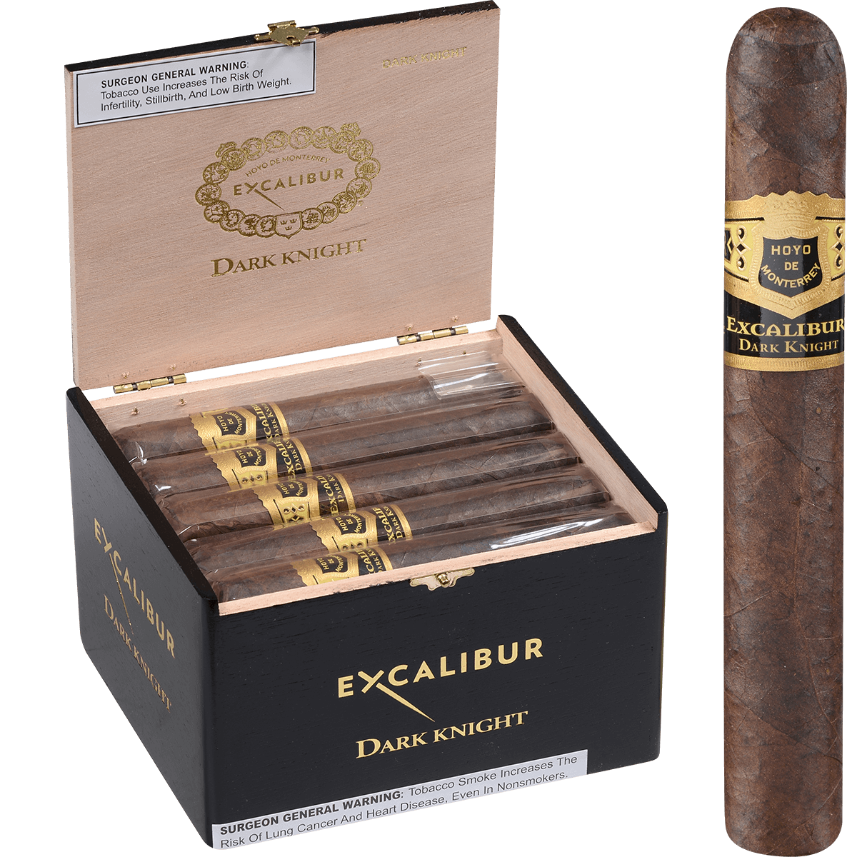 Hoyo Excalibur 1066 Dark Knight 20 Ct. Box 5.75X54
