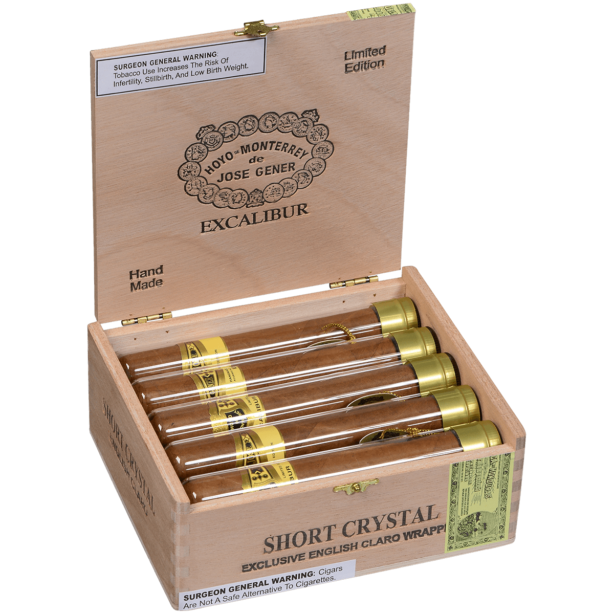 Hoyo Excalibur Short Crystal 10 Ct. Box 5.50X50