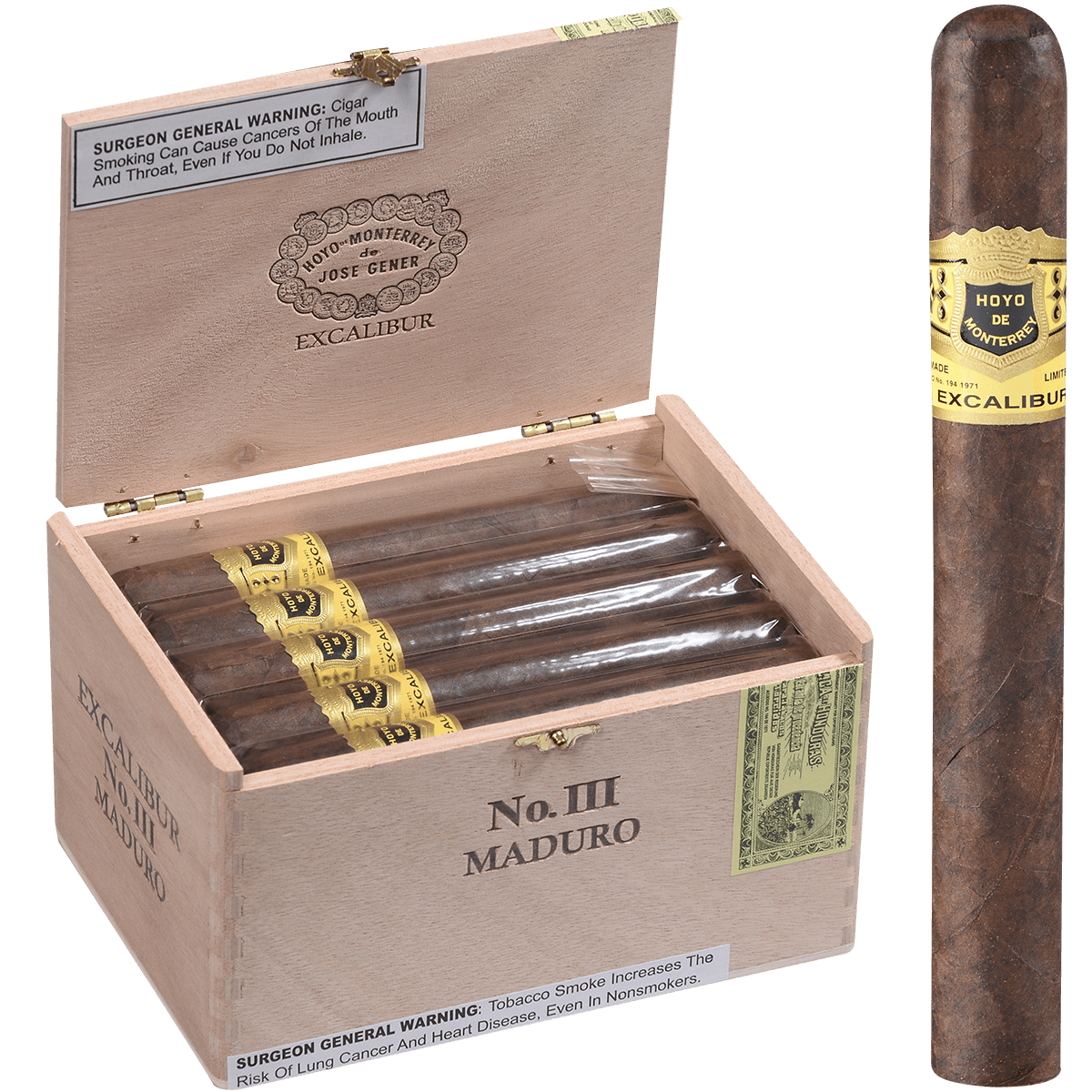 Hoyo Excalibur Maduro No. Iii 20 Ct. Box 6.12X48