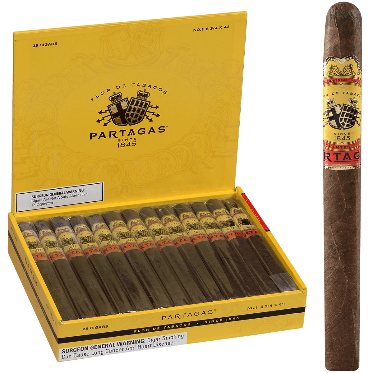 Partagas Number 1 25 Ct. Box 6.75X43