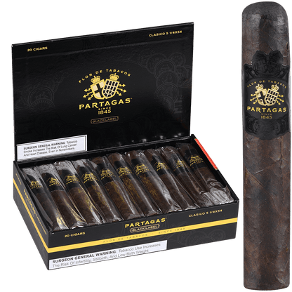 Partagas Black Label Clasico 20 Ct. Box 5.25X54