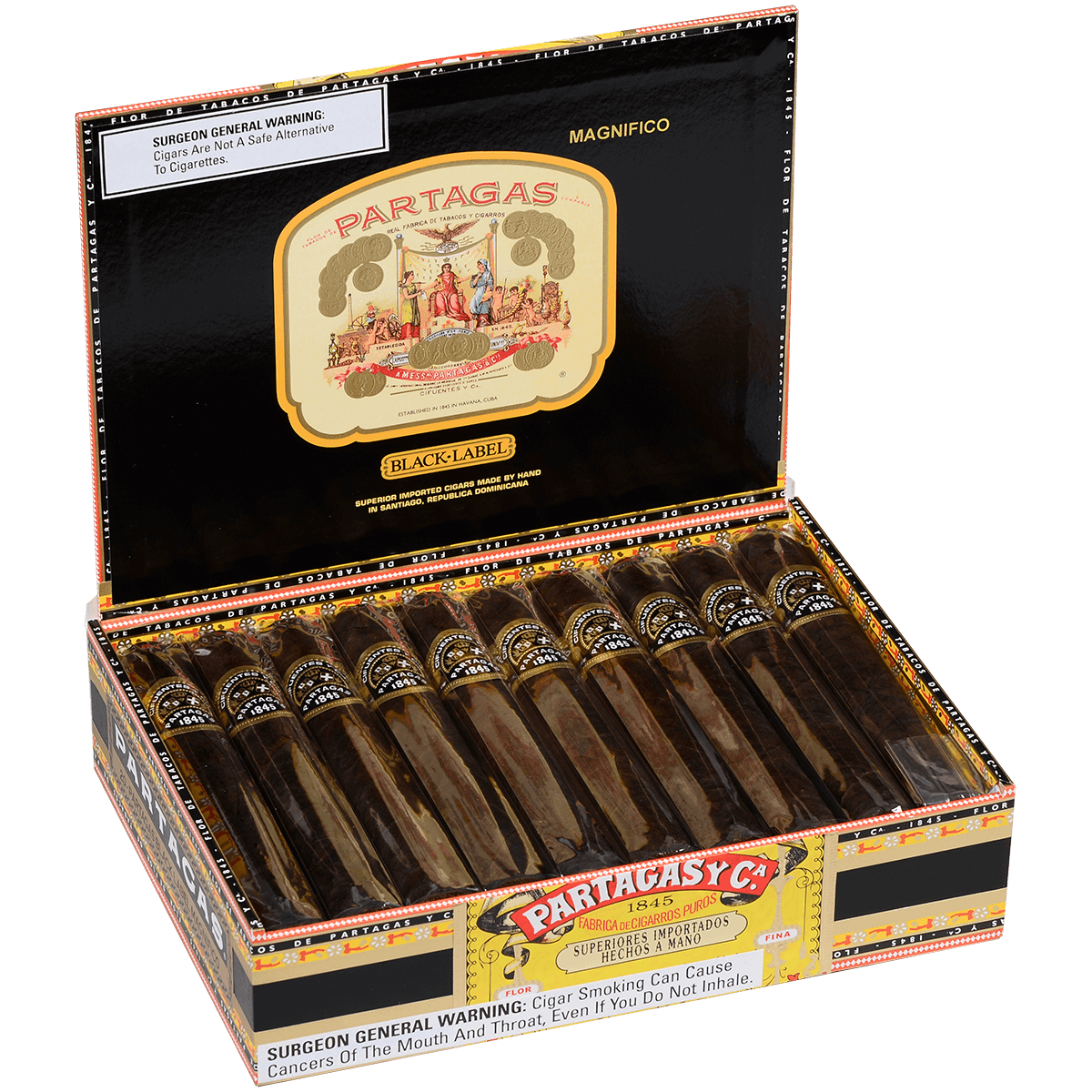 Partagas Black Label Magnifico 20 Ct. Box 6.00X54