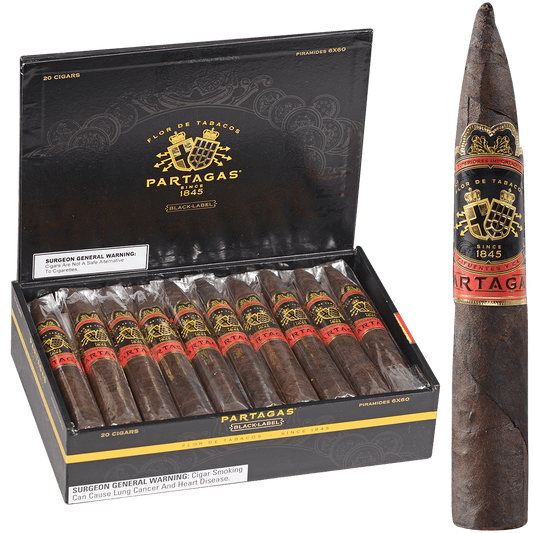 Partagas Black Label Piramide 20 Ct. Box 6.00X60