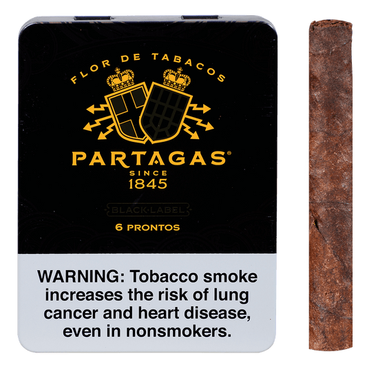 Partagas Black Label Prontos 5/6 Pack Tins 4.19X36