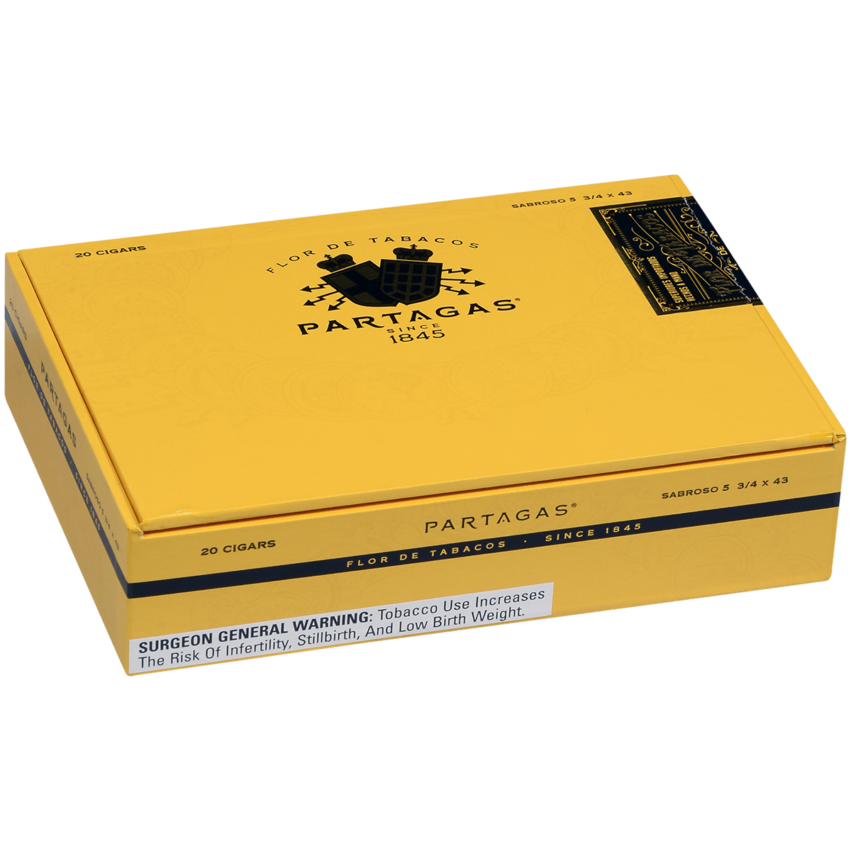 Partagas Sabroso Tubos 20 Ct. Box 5.88X44