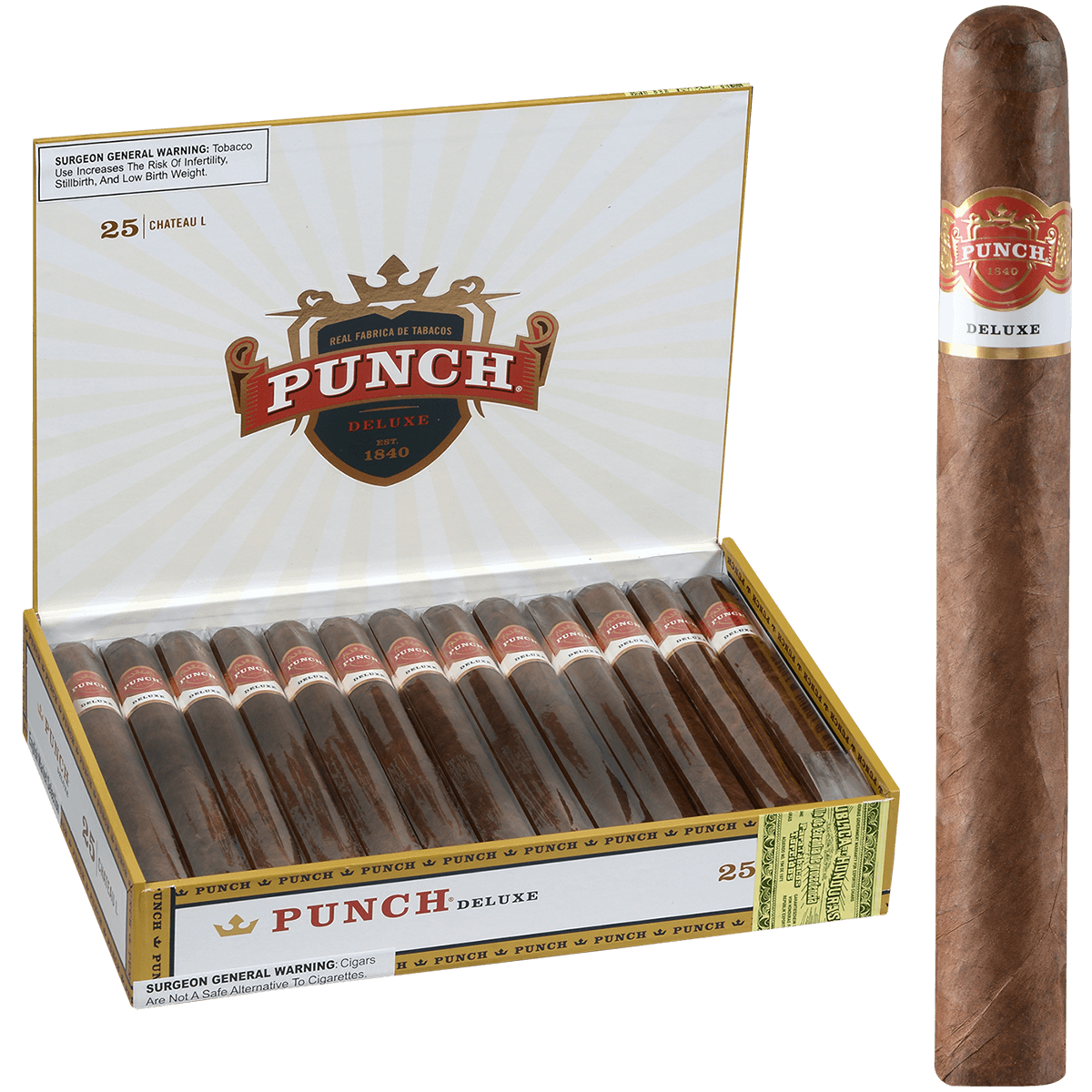 Punch Deluxe Chateau L Ems 25 Ct. Box 7.25X54