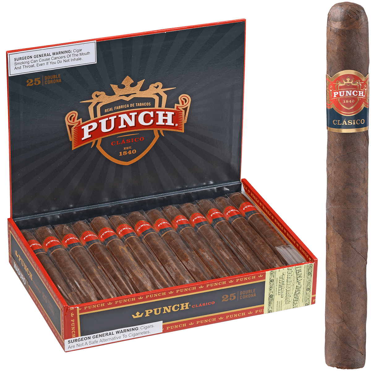 Punch Double Corona Maduro 25 Ct. Box 6.75X48
