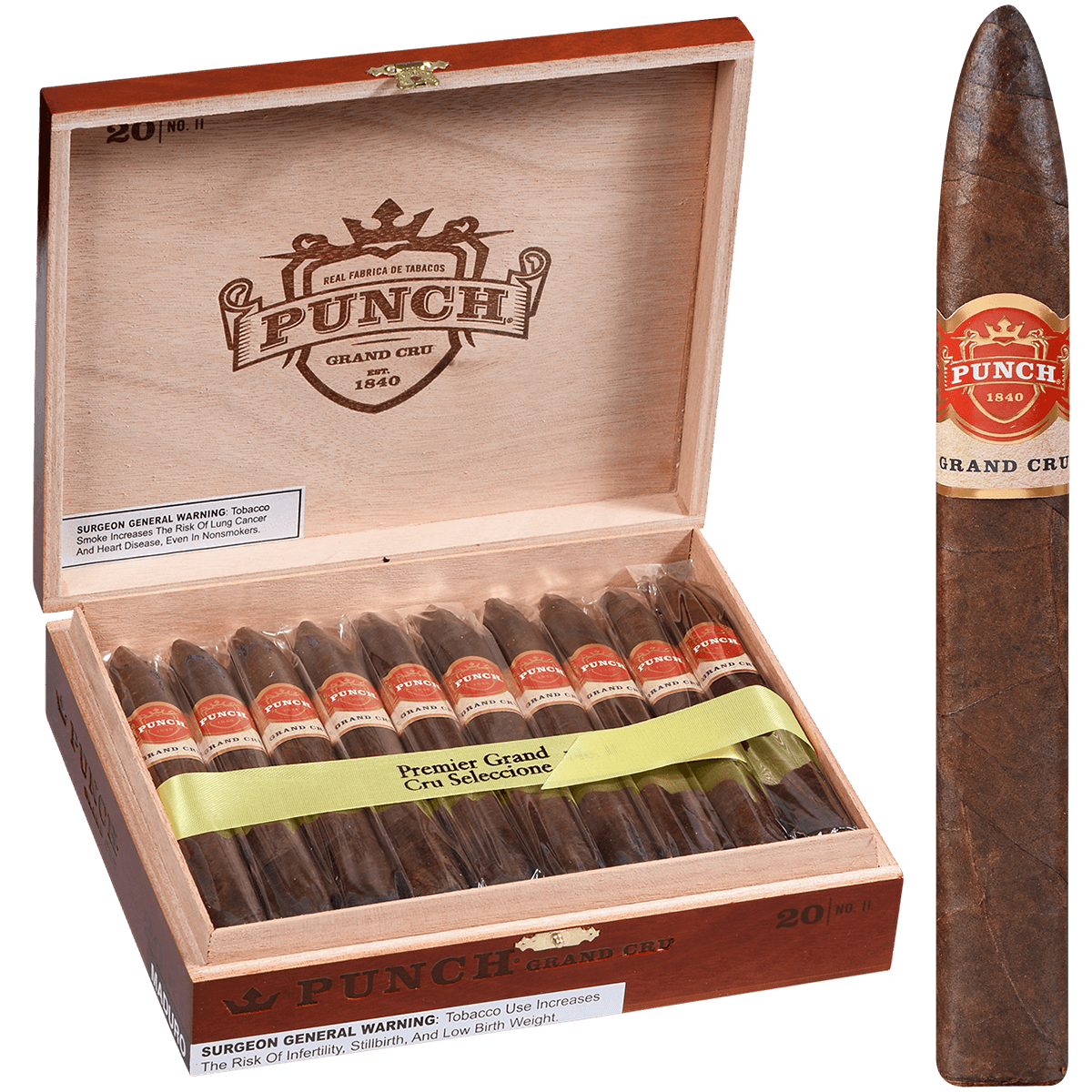 Punch Grand Cru No.Ii Torpedo Maduro 20 Ct. Box 6.12X54