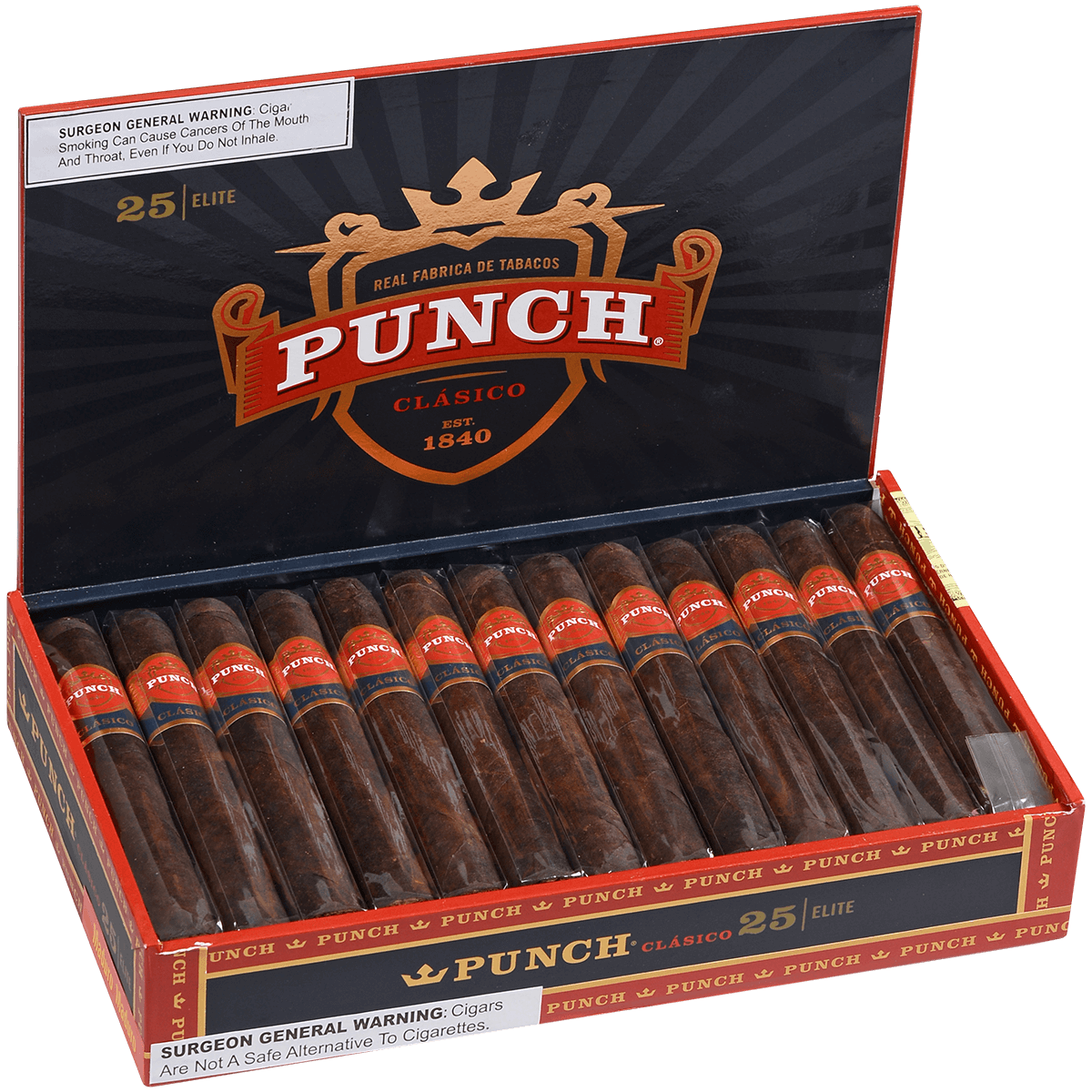 Punch Elites Maduro/Maduro 25 Ct. Box 5.25X44
