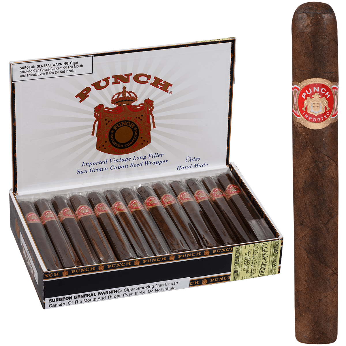 Punch Elites Maduro 25 Ct. Box 5.25X44