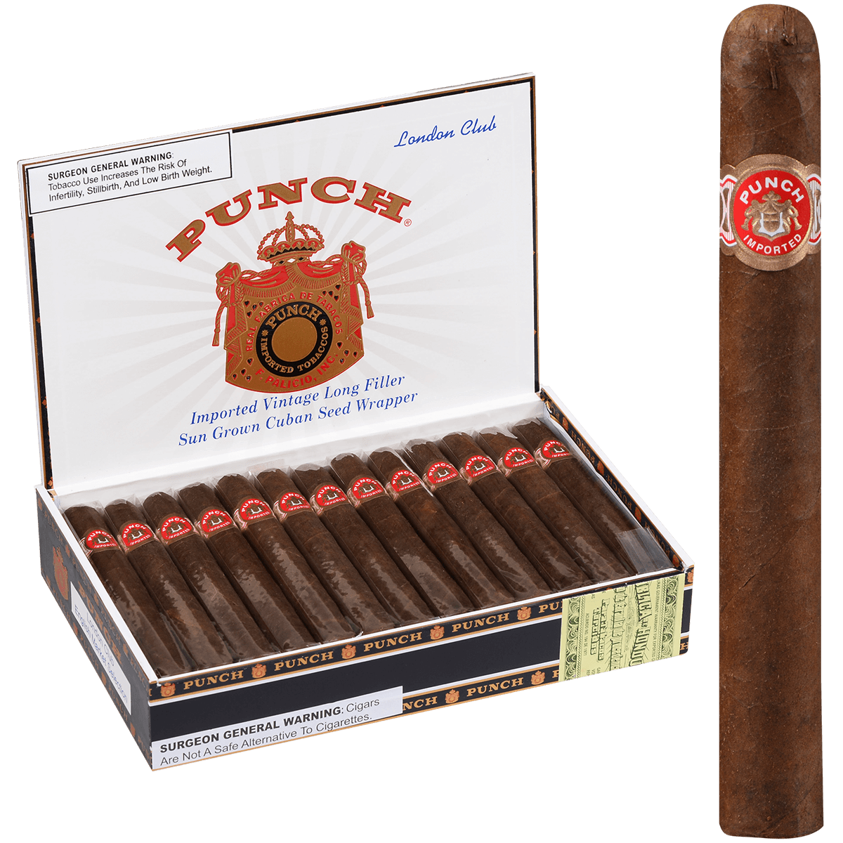 Punch London Club Ems 25 Ct. Box 5.00X40
