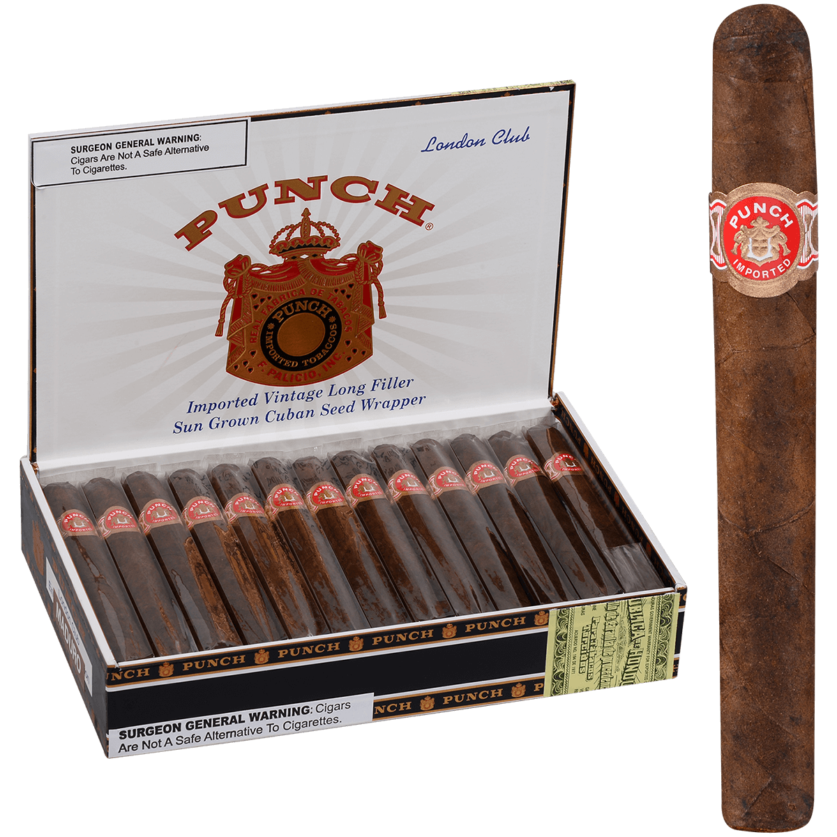 Punch London Club Maduro 25 Ct. Box 5.00X40