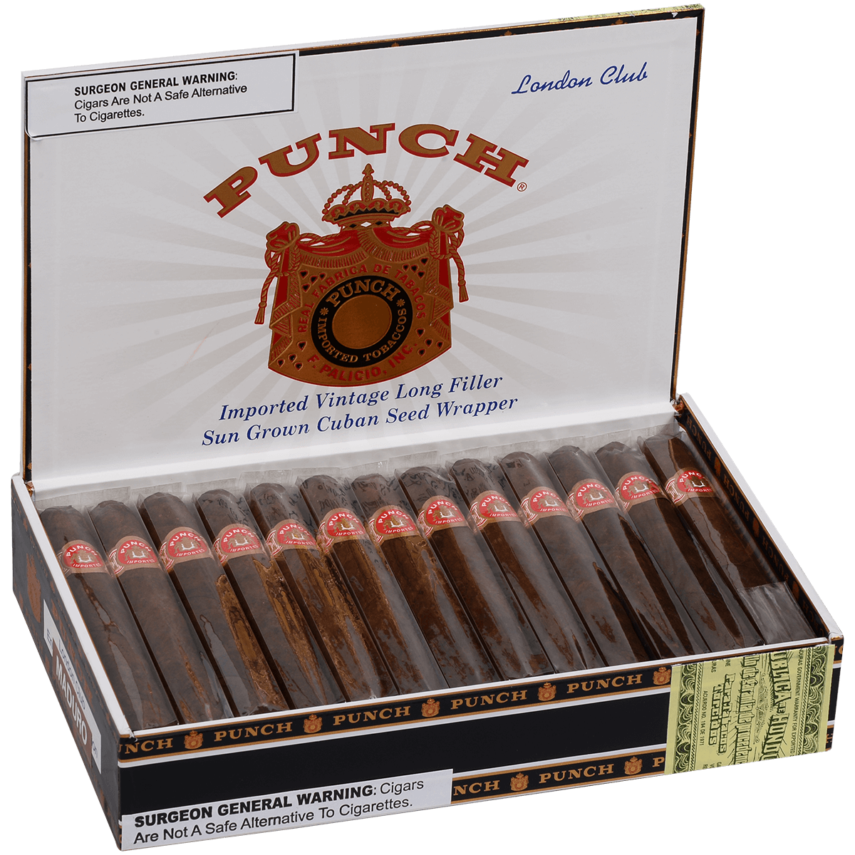 Punch London Club Maduro 25 Ct. Box 5.00X40