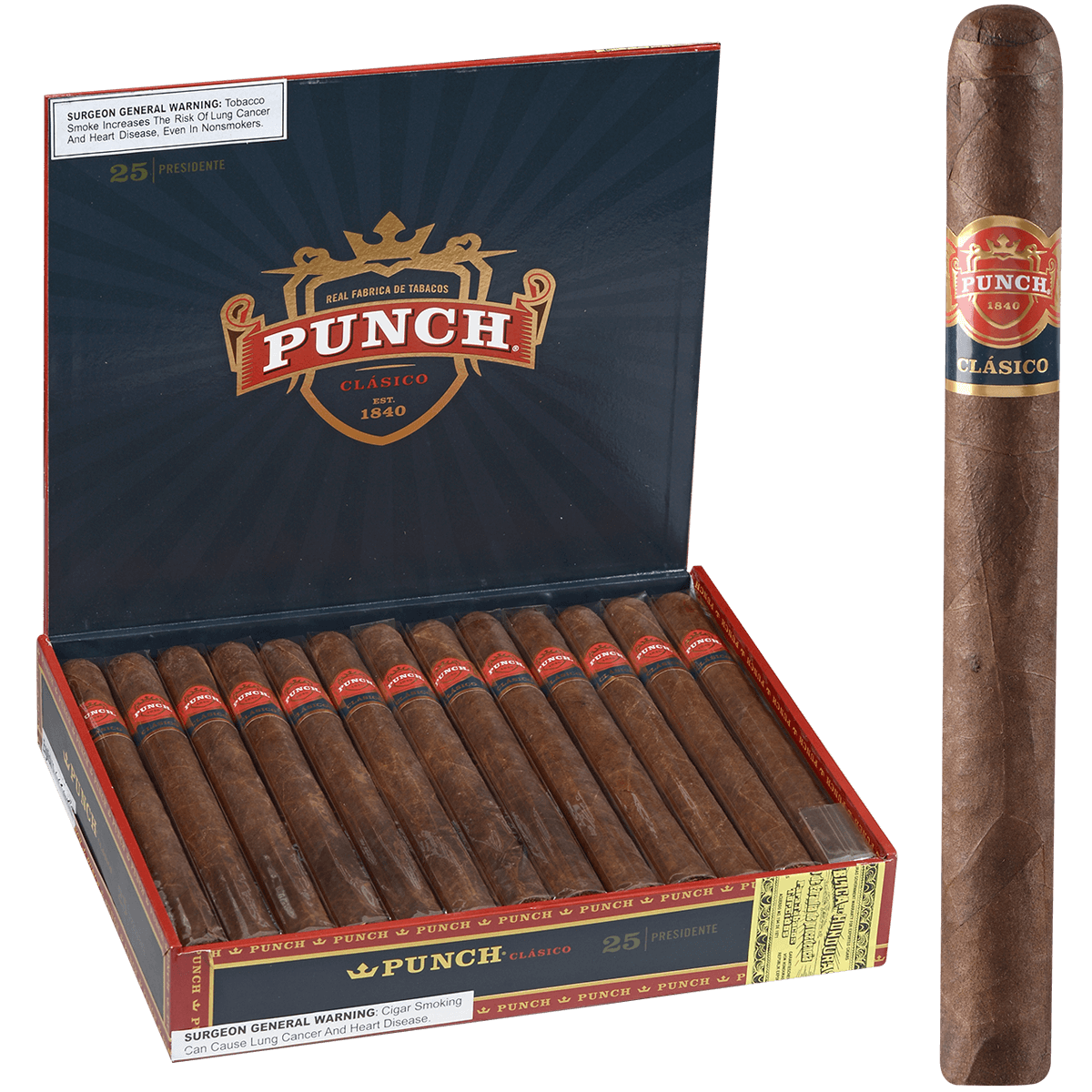 Punch Presidentes Ems 25 Ct. 8.50X52