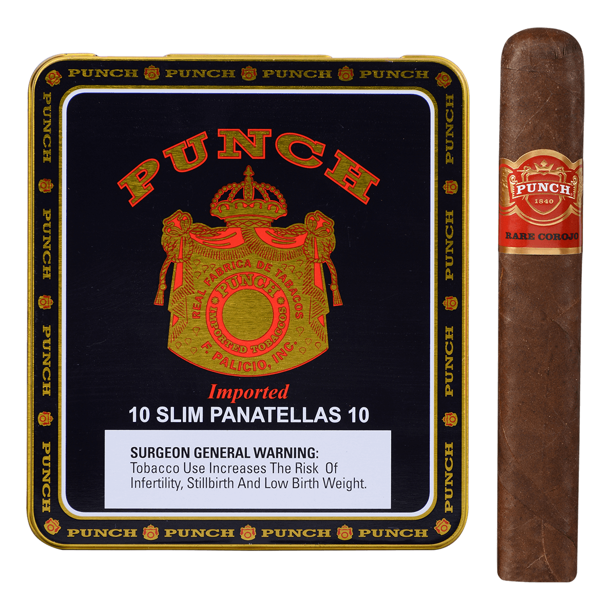 Punch Slim Panatella 10/10 Tins 4.00X28