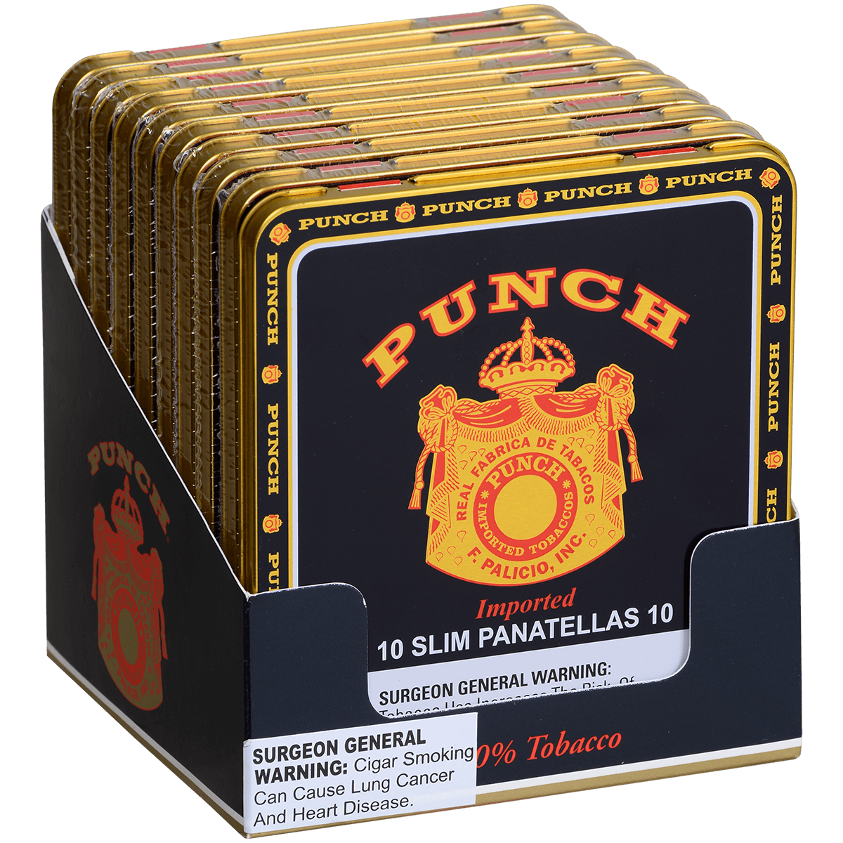 Punch Slim Panatella 10/10 Tins 4.00X28