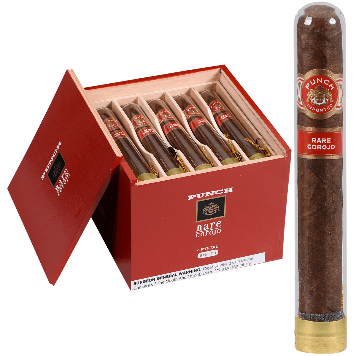 Punch Rare Corojo Crystale Torpedo 20 Ct. Box 5.50X54