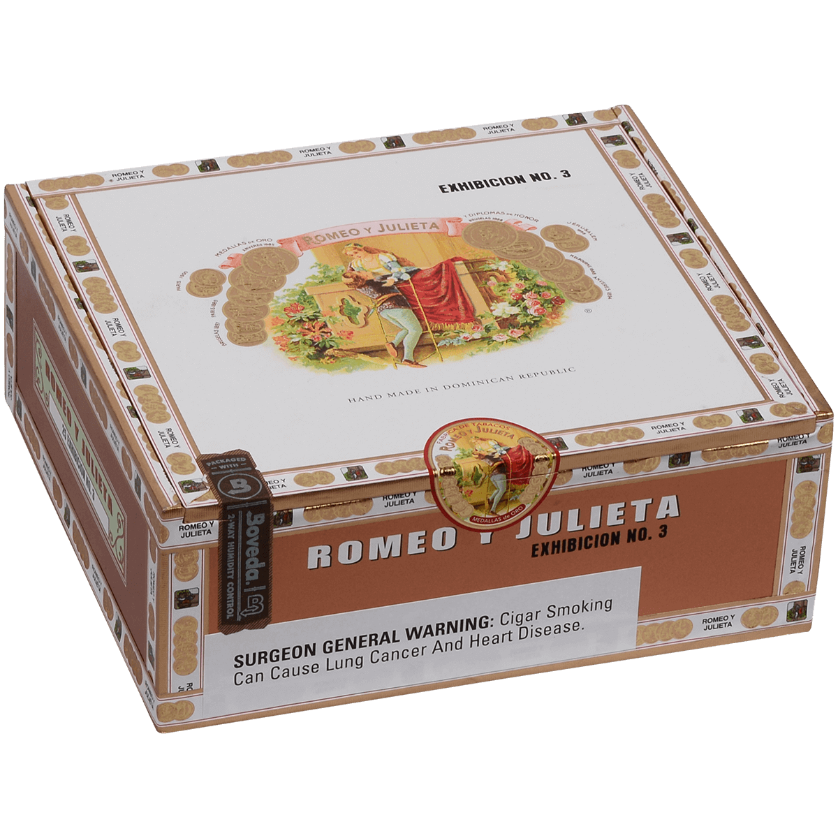 Romeo Y Julieta 1875 Exhibicion #3 Ems 25 Ct. Box 6.00X50