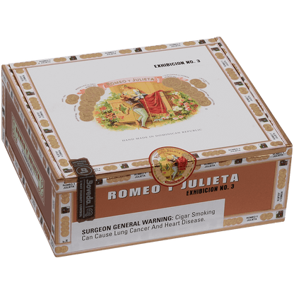 Romeo Y Julieta 1875 Exhibicion #3 Ems 25 Ct. Box 6.00X50