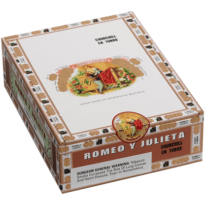 Romeo Y Julieta 1875 Churchill Tubos Ems 10 Ct. Box 7.00X50