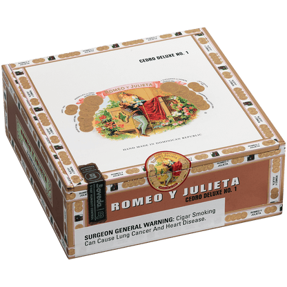 Romeo Y Julieta 1875 Cedro Deluxe #1 Ems 25 Ct. Box 6.50X44