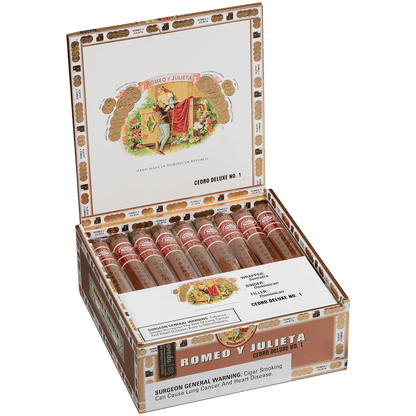 Romeo Y Julieta 1875 Cedro Deluxe #1 Ems 25 Ct. Box 6.50X44