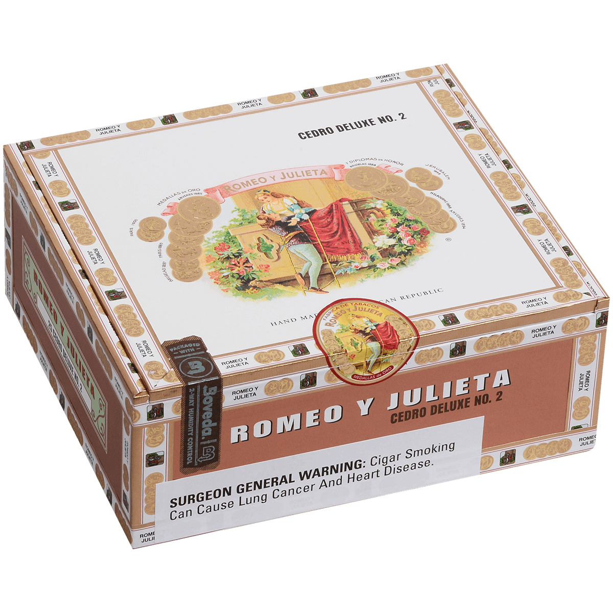 Romeo Y Julieta 1875 Cedro Deluxe #2 Ems 25 Ct. Box 5.50X44