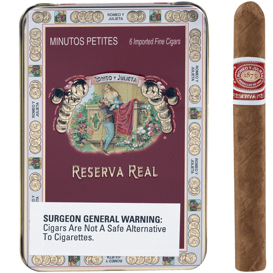 Romeo Y Julieta Reserva Real Minutos Petites 5/6 Tin 4.00X33