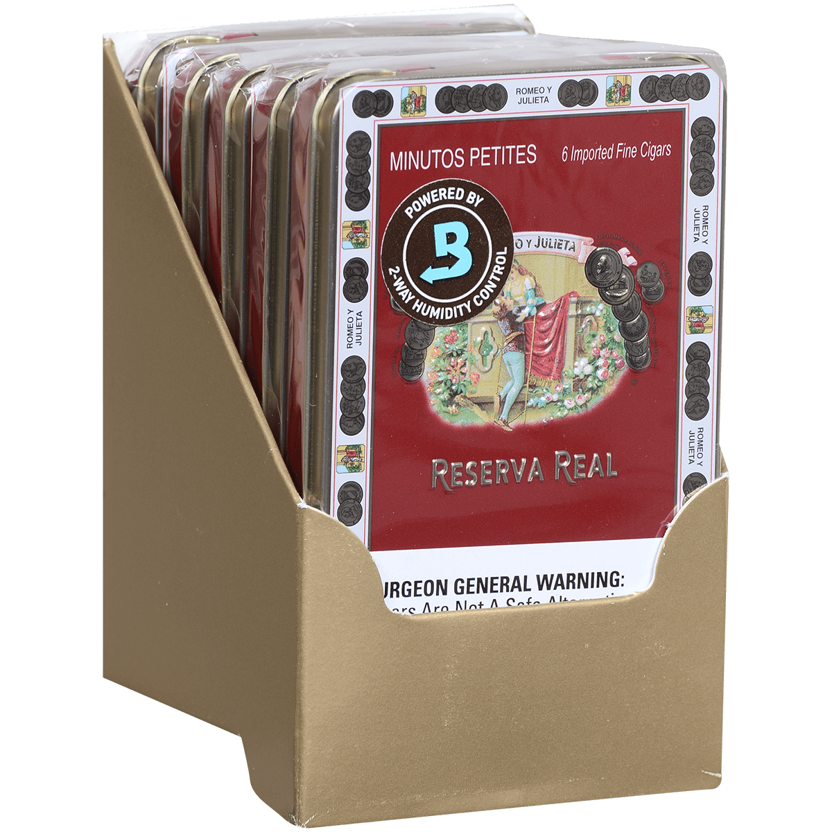 Romeo Y Julieta Reserva Real Minutos Petites 5/6 Tin 4.00X33