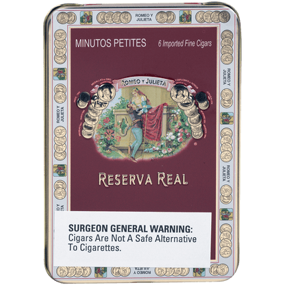 Romeo Y Julieta Reserva Real Minutos Petites 5/6 Tin 4.00X33