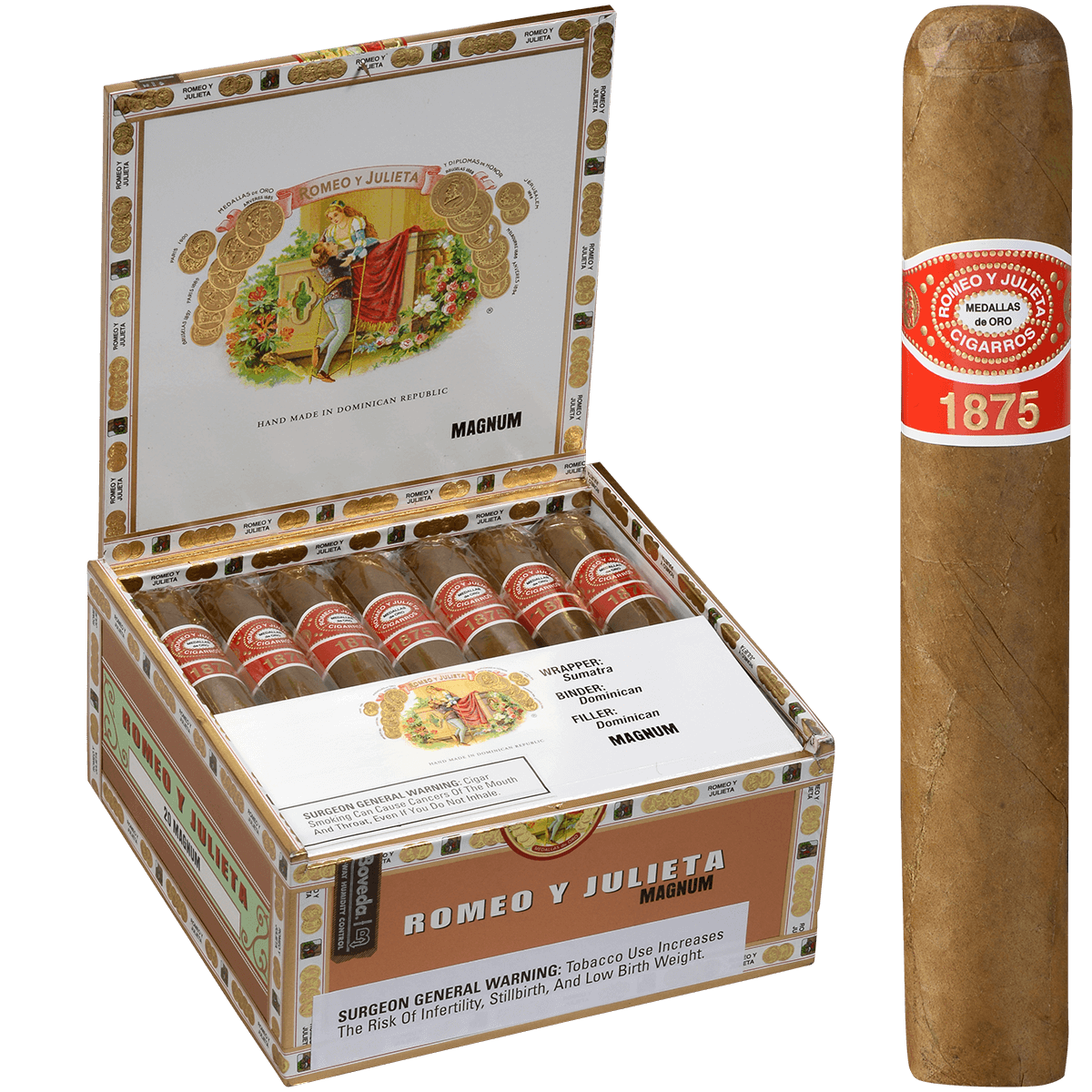 Romeo Y Julieta 1875 Magnum 20 Ct. Box 6.00X60