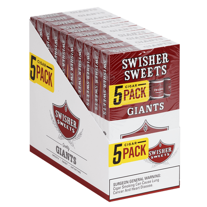 Swisher Sweets Giants Cigar 10/5 Packs 6.13X44