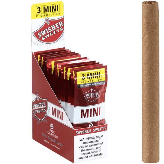 Swisher Sweets Mini Cigarillos Red Sweets 45 Ct. 15/3 Packs 3.66X28