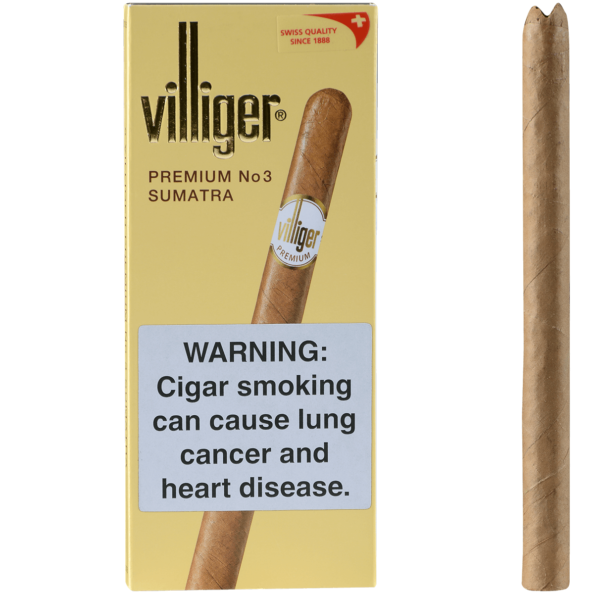 Villiger Premium No. 3 Sumatra 5/5 Packs 6.25X33
