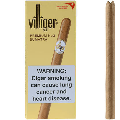 Villiger Premium No. 3 Sumatra 5/5 Packs 6.25X33