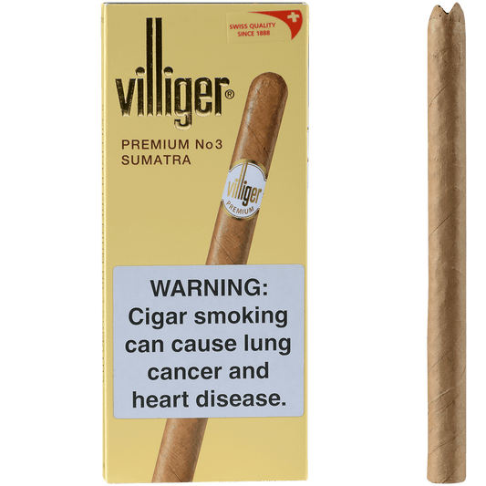 Villiger Premium No. 3 Sumatra 5/5 Packs 6.25X33