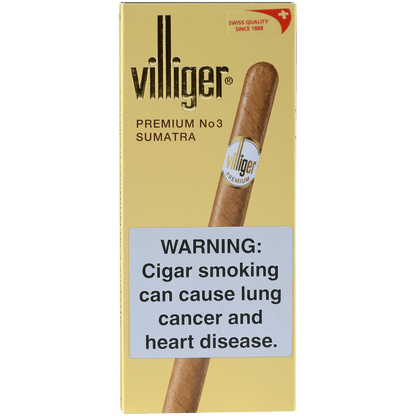 Villiger Premium No. 3 Sumatra 5/5 Packs 6.25X33